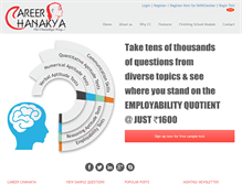 Tablet Screenshot of careerchanakya.com